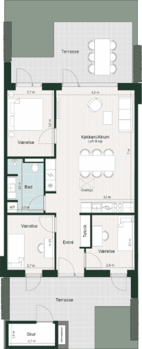 Plantegning for: Kongehaven 18